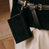 Lunar Suede Card Wallet (Black)