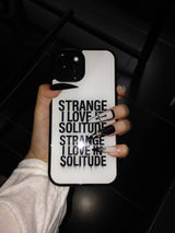 I love solitude glass bumper phone case