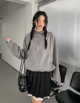 Tech Color Matching High Neck Hood Zip-Up