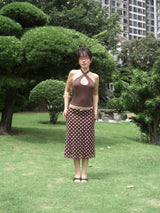 POLKA MIDI SKIRT / POLKA ミディスカート