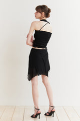 FAIRY HALTER TOP black