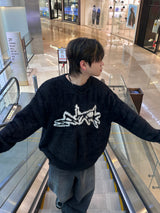 アンゴラアーキテクチャーグラフィックニット5C