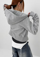 [MADE] Plain Cotton Snap Hooded Jumper