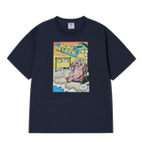 25SS シーサイドリゾートオパンチュウサギ半袖Tシャツ ダークネイビー