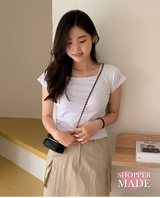 [SHOPPERMADE] Square Raglan Short Sleeve T-Shirt (6color)