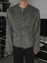 [Premium] ASCLO Hairy Tweed Jacket (2color)