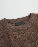 Wing angora touch knit
