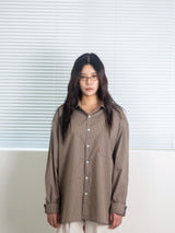26ss Modern loosefit One pocket Check shirts 2color