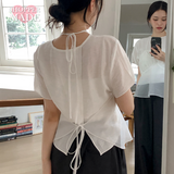 [SHOPPERMADE] ホルターネックレイヤードスリーブレスブラウス (3color)