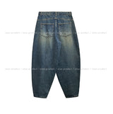 Kenta rivet pintuck balloon denim pants
