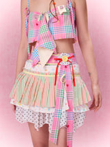 Best Day Ever Overlay Skirt Belt (Peach)