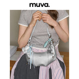 muva. Small Horn‑Shape Shoulder & Cross‑body Bag, Genuine‑Leather Cute Casual Daily Women’s Purse, New Arrival Mar 14