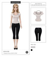 Slim capri denim pants (3size-S/M/L)