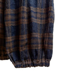 (2color) Tartan Check Wrinkle Harem Pants