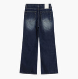 Eunice Ribbed Cat Bootcut Denim Pants