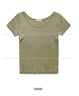 [1+1] Everyday U neck loose fit short sleeve T-shirt