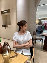 Weekly Wrinkle Shirring Blouse / 2 colors