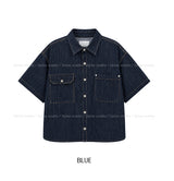 Bion Stitch Half Denim Shirt