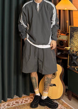Side Pin-Tuck Shorts 2COLOR