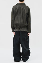 Dex Washed Leather Jumper (2color)