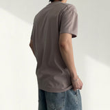 モック インシジョン スパンデックス ショートスリーブ Tシャツ