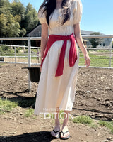 [MADE] Fury puff short‑sleeve dress