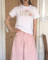 Yuset USA Vintage Patch Short Sleeve T-Shirt