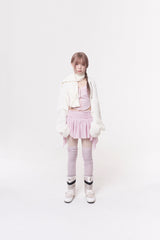 ミニリボンマフラー (ivory)