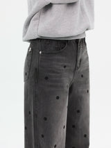 DOT PRINT STRAIGHT DENIM code 26002