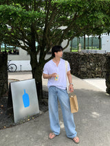 Look Travis Soft Slub Henley Neck Short Sleeve T-Shirt