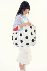 Dot cotton tote bag