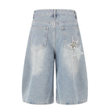 Rovi Star Patch Denim Shorts