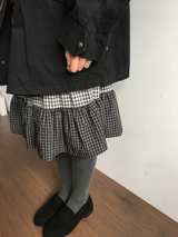 フォールド チェック スカート (3color)