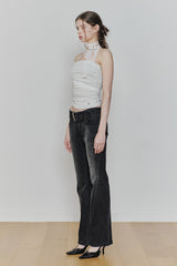 ANGEL SHIRRING TOP light mint