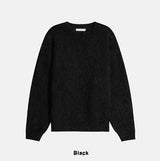 [wool 10%] ハガブルツートーンミックスモヘアニット