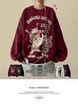 ギターキャットスウェットシャツ [Fleece]