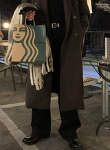 エバーソフトウールサイドバンディングワイドスラックス