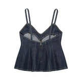 Arina Denim Flare Blouse 231330673