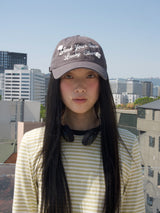 Lucky Clover Cap-Charcoal