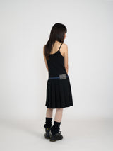 PLEATS MIDI ONE-PIECE (BLACK)
