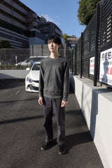 saros ヴィンテージ長袖Tシャツ - チャコール(2)