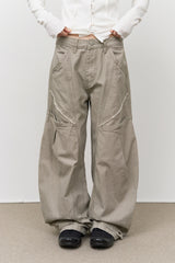 Cut Curved Pocket Pants