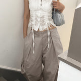 [MADE] Maxti Balloon Wide Two-Way String Back-banding Cotton Pants