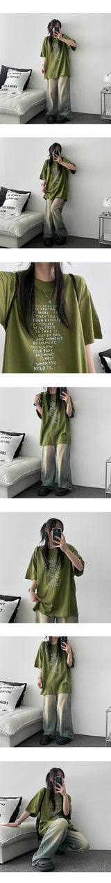 [Summer long pants] ハイクオリティ! サマーワイドデニムパンツ