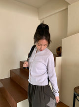Amk Punching Snap Round Cardigan
