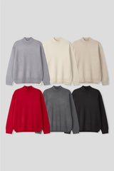 LMN First Modal Slit Half-Turtleneck Knitwear (6 colors)