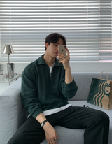 Hendes Daily Ribbed Semi-Zip Up Knit