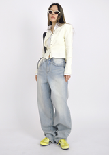 (UNISEX)soft denim pants