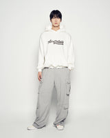 25FW CURSIVE LOGO HOODIE CREAM