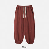 Dion sheepskin wide jogger pants